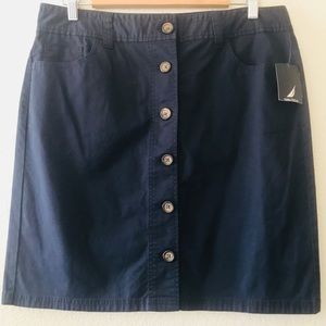 Nautica Navy Blue Skirt NWT Size 12